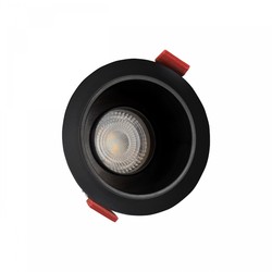 Leverantör Fiale Comfort Anti-bländ GU10 - 250V, IP20, Ø85x50mm, Svart Rund, Reflektor Svart, Justerbar, LED Armatur/lampa utan