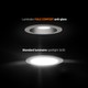 Fiale Comfort Anti-Glare GU10 LED Armatur utan ljuskälla - 250V, IP20, Ø85x50mm, Vit, Rund, Reflektor Svart, Justerbar