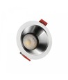 FIALE COMFORT infälld spot - För GU10, aluminium, vit ring, utan ljuskälla