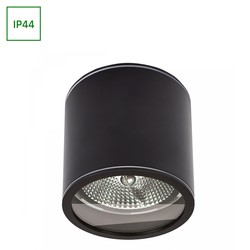 El-produkter CHLOE AR111 GU10 - IP44, 118x114, rund, svart (LED Armatur/lampa utan ljuskälla)