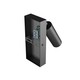 Madara Slim vägglampa - utan ljuskälla, med strömbrytare, 230V, IP20, 38x95 + bas 140x60x25, svart