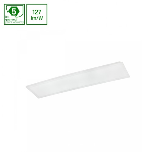 30x120 LED panel, 30W - 127lm/W, 3000K, 5 års garanti, vit kant