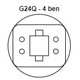 G24Q till E27 adapter