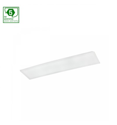 30x120 LED panel, 40W - 135lm/W, UGR19, 3000K, 5 års garanti, vit kant, inkl. driver