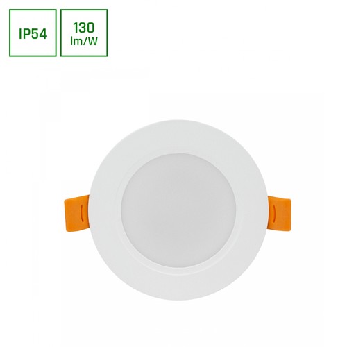 Dure 3 Inomhus Downlight 5W - Neutral Vit, 230V, 110°, IP54, IK06, 95x31, Vit, Rund, Integrerad Drivare