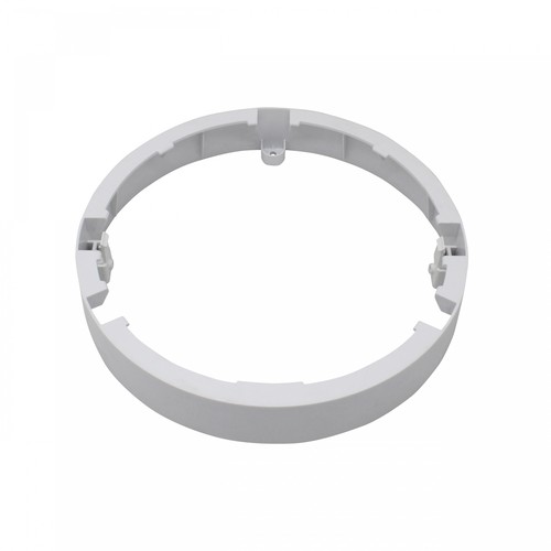 Vit utanpåliggande ram för LED-panel - Ø22cm, höjd 3,6cm, aluminium/plast