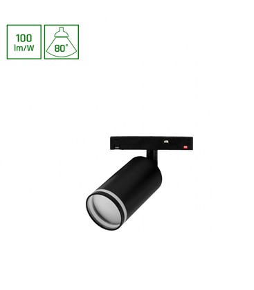 System Shift Basic Spot S - Riktninglampa, 55x100x160mm, 6W, 3000K, svart
