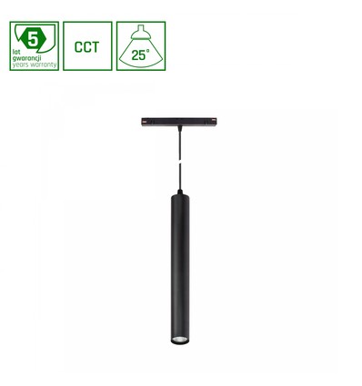 System Shift Smart Hangit Upphängd Skena Ljus 12W Svart CCT/Dimbar