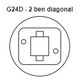 G24D till E27 adapter