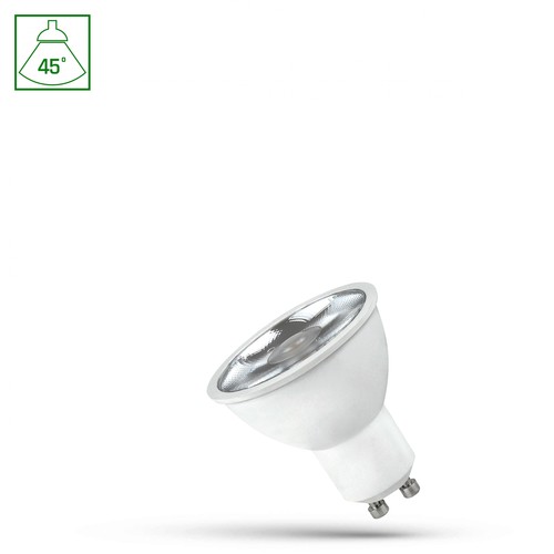 GU10 4,5W - 230V, 4W, 45°, Neutral Vit, med Lins, Spectrum