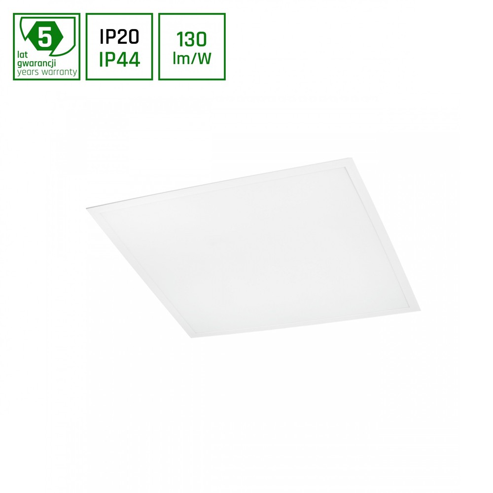 Algine Panel Bakbelyst 40w Med Philips Driver Varm Vit 230v 120° Ip44 600x600x26 Vit Dimbar : Inte Dimbar Kulör : Varm