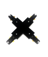 LEDlife X-koppling för skenspotlights - Svart, 1-fas, 1F3W
