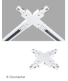 LEDlife X-koppling för skenspotlights - Svart, 1-fas, 1F3W