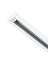 LEDlife 1,5 meter skena för skenspotlights - Vit, 1-fas, 1F3W, komplett med anslutning och ändpropp