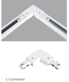 LEDlife L-koppling för skenspotlights - Svart, 1-fas, 1F3W