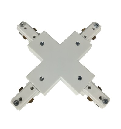 LEDlife X-koppling för skenspotlights - Vit, 1-fas, 1F3W