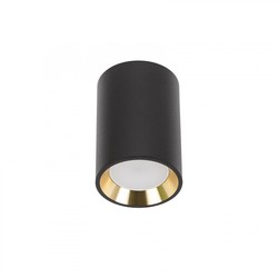 El-produkter CHLOE MINI P20 Rund - hus svart, ring guld, kant svart (LED Armatur/lampa utan ljuskälla).