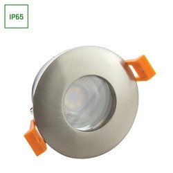 El-produkter Fiale IV GU10 LED Armatur utan ljuskälla - Rund, Silver, IP65