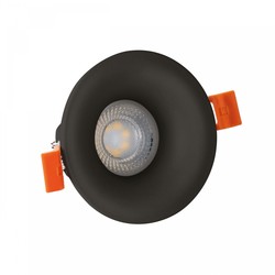 El-produkter Fiale V GU10 - Rund, Svart (LED Armatur/Lampa utan ljuskälla)