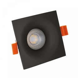 Spectrum LED Fiale GU10 - Fyrkantig, Svart (LED Armatur/lampa utan ljuskälla)