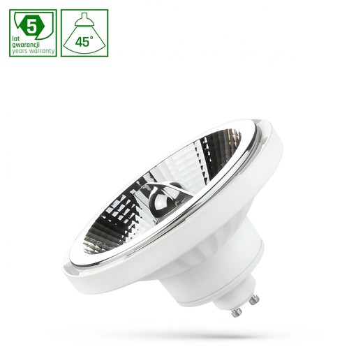 Spektrum 12W hvid LED-spot - AR111, 45°, GU10, 230V