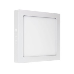 Algine Eco LED fyrkantig IP20 varm vit - 230V, 12W, takpanel vit ram överflatmonterad