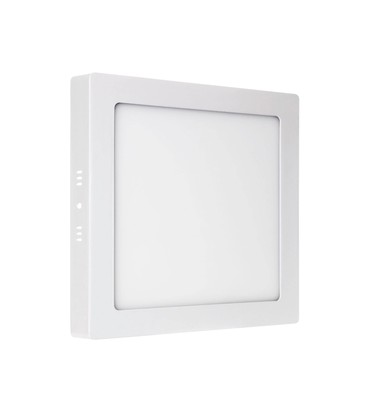 Algine Eco LED fyrkantig IP20 varm vit - 230V, 12W, takpanel vit ram överflatmonterad