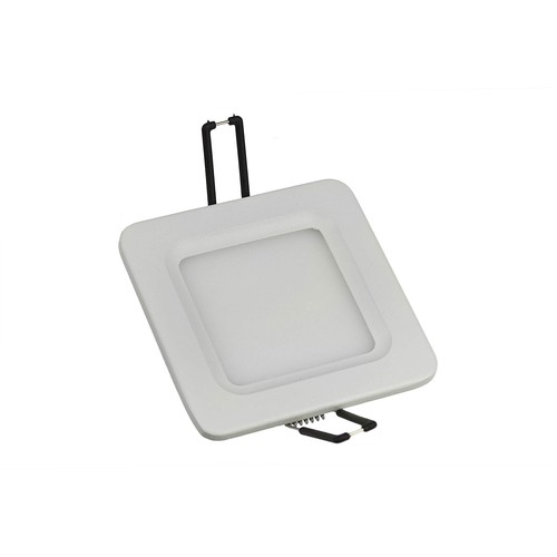 12W dimbar LED infällt panel, 24V - 800lm, 180x180mm, vit kant, kallvit