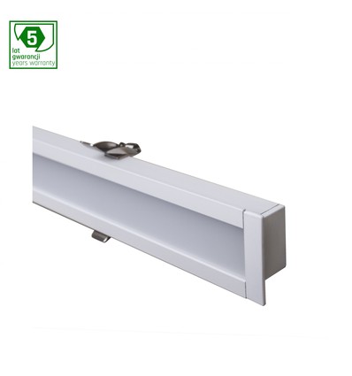117cm 36W ALL-DAY LED armatur - 3200lm, 4000K, silver, IP20, 5 års garanti