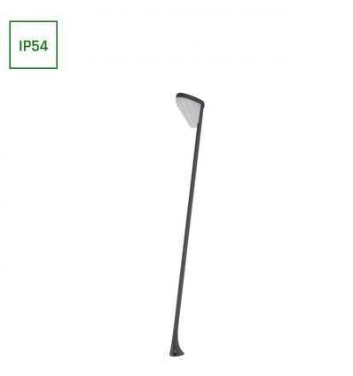 7W AQUATIQUE LED trädgårdslampa - IP54, varmvit, sned, inkl. ljuskälla