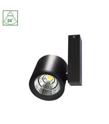 CHLOE COB LED 16W - 230V, IP20, 24°, Varmvit, Tak, Svart