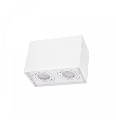 Chloe Duo 2xGU10 takspot - Rektangulär, aluminium, IP20, utan ljuskälla