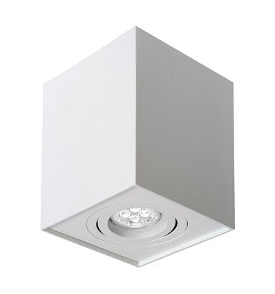GU10 Chloe fyrkantig spot - Vit, IP20, utan ljuskälla