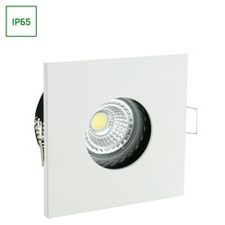 Spectrum LED Fiale IV GU10 - Fyrkantig, vit, IP65, utan ljuskälla