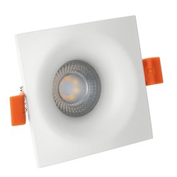 El-produkter FIALE V GU10 - fyrkantig, vit (LED Armatur/lampa utan ljuskälla)