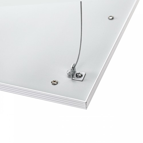 Wireupphängning för 60x60 och 30x120 LED paneler - 4-pack, 100cm, silver, justerbar