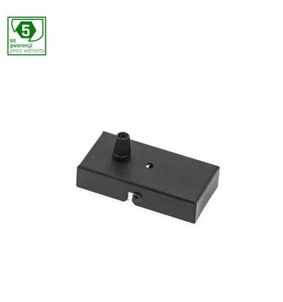 Svart monteringsbox i stål - 102x52x22 mm, IP20, 5 års garanti