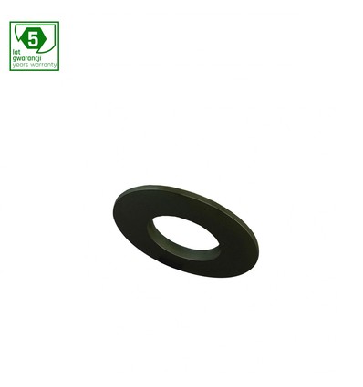 Svart LED vägglampa - IK07, aluminium, inkl. drivdon