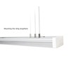 Limea 1200mm 40W - Prismatica, Neutral vit, 230V, 100°, IP44, IK10, 1200x110x60mm