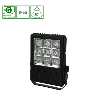 LYSSE 12LED Cree 25W 230V - 30° IP65, Neutral vit, fasadbelysning