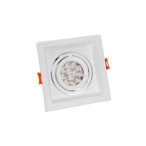 MDD MINI GU10 infälld spotlight - fyrkantig, vit, utan ljuskälla