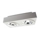 Mirora Ytmonterad GU10 LED Armatur utan ljuskälla - 250V, IP20, 293x145x85 mm, Vit, Rektangulär, Justerbar, Spotlight