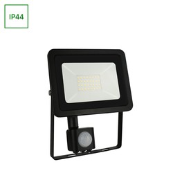 Spectrum LED Noctis Lux 2 230V 30W - IP44, varmvit, svart, med sensor