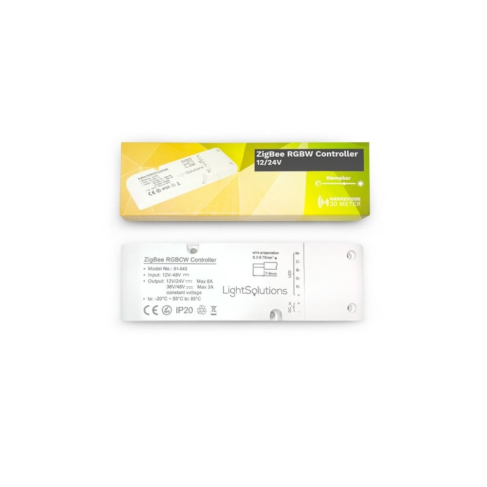 Zigbee Rgbcw Controller 12/24v