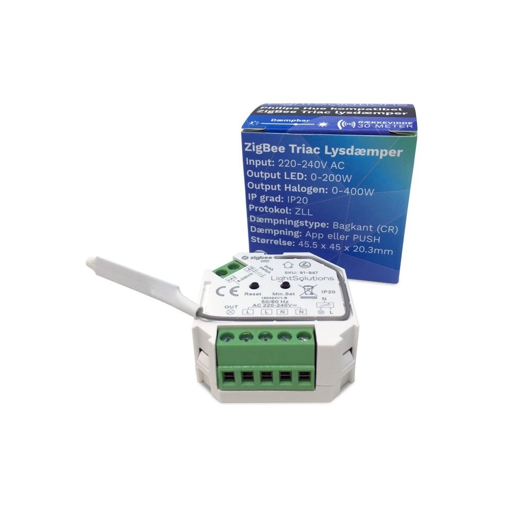 Mini Zigbee Triac Dimmer 200w Tryckdamp