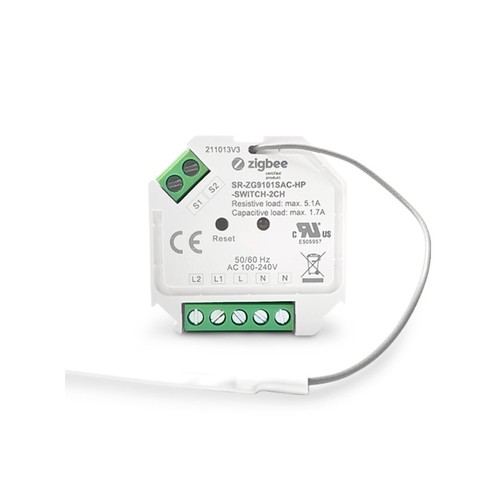 Mini ZigBee Dubbelbrytare - 2 x 390W