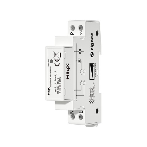 HiluX Zigbee DIN-skena ljusdimmer - 250W