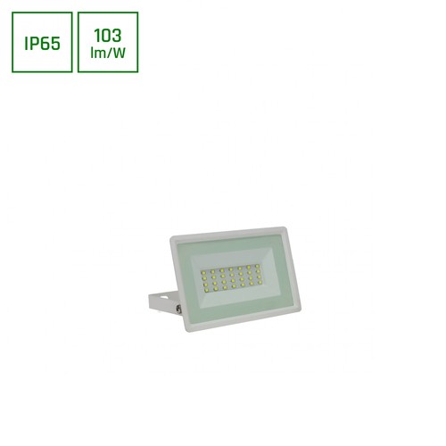 20W LED strålkastare - Vit, arbetslampa, IP65 utomhus