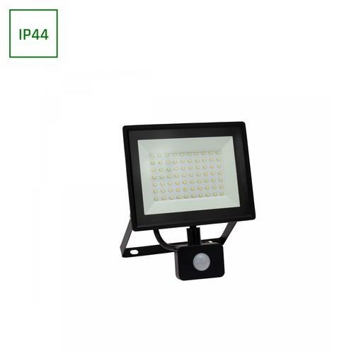 NOCTIS LUX 3 STRÅLKASTARE 50W 230V IP44 180x215x53mm SVART med PIR-sensor