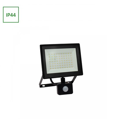 NOCTIS LUX 3 STRÅLKASTARE 50W 230V IP44 180x215x53mm SVART med PIR-sensor